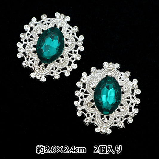 Piezas de artesanía "Piezas centrales de Bijou 2 piezas No.14 10-3891" Comercio de Tokio