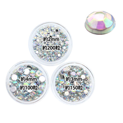 Accessoires Matériel "Ligne acrylique Set Crystal AB 2 mm, 3 mm, 4 mm 10-4006"