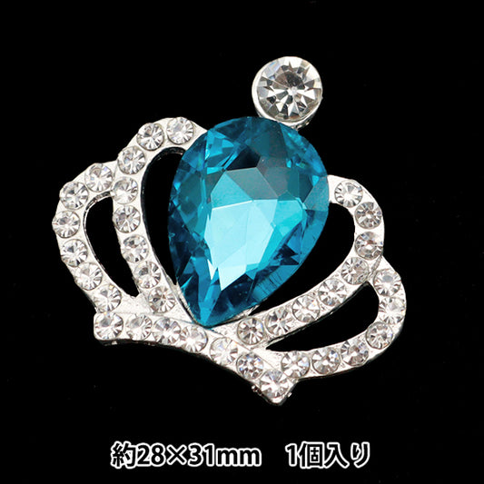 수예부품 "Bijou Center 부품 크라운 28mm x 31mm No.6 10-4106"