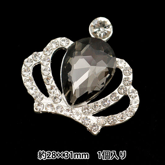 수예부품 "Bijou Center 부품 크라운 28mm x 31mm No.7 10-4107"