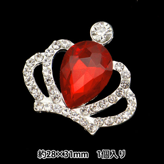 수예부품 "Bijou Center 부품 크라운 28mm x 31mm No.8 10-4108"