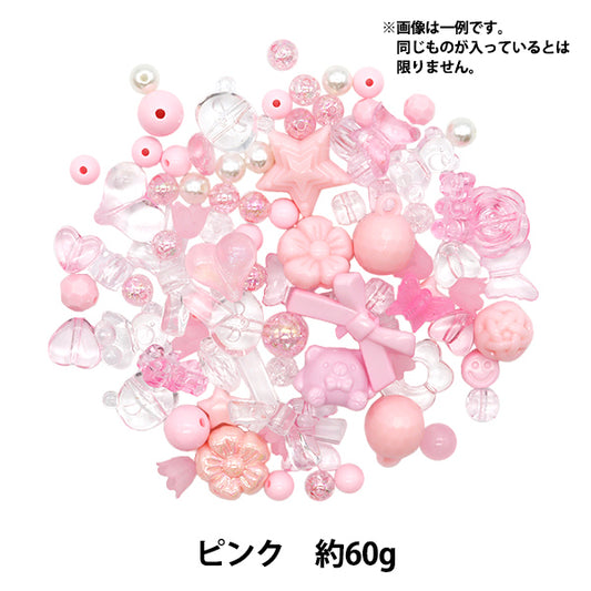 пакетБисер "Причудливые бусины ассорти розовые 10-4742"