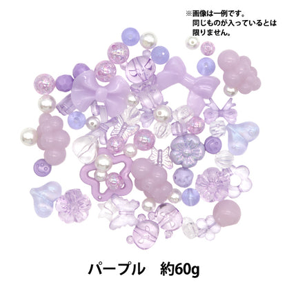 пакетБисер "Ассортимент модных бусин фиолетовый 10-4743"