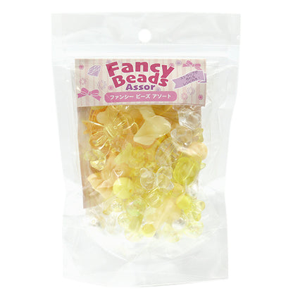 пакетБисер "Причудливые бусины ассортимент желтый 10-4746"