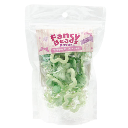 пакетБисер "Причудливые бусины ассорти зеленые 10-4747"