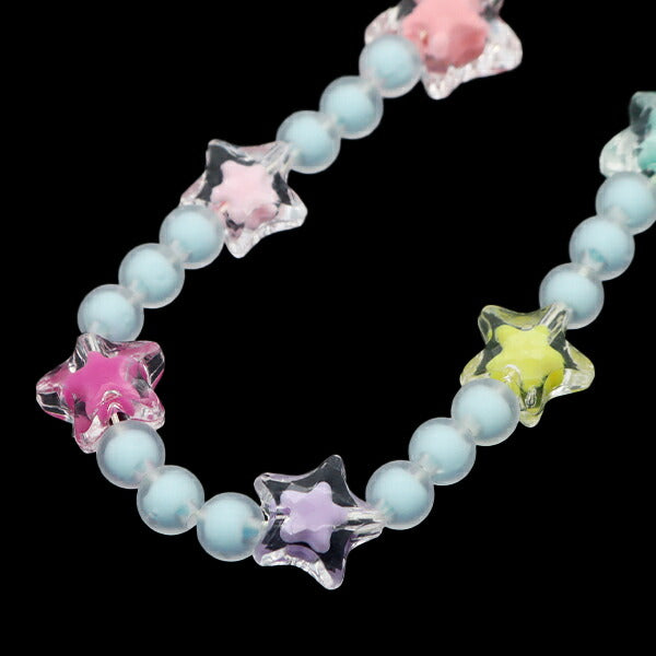 アクセサリー素材 『ジュエルストラップ スター ブルー 10-4737