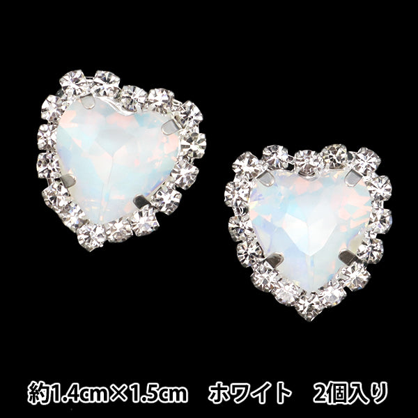 수예부품 "Bijou Center 부품 2 조각 흰색 10-4933"