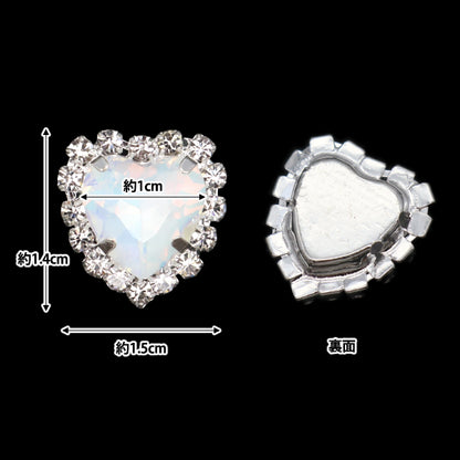 수예부품 "Bijou Center 부품 2 조각 흰색 10-4933"