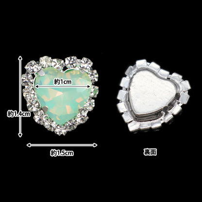 Kunsthandwerksteile "Bijou-Mittelteile 2 Stück grün 10-4939"