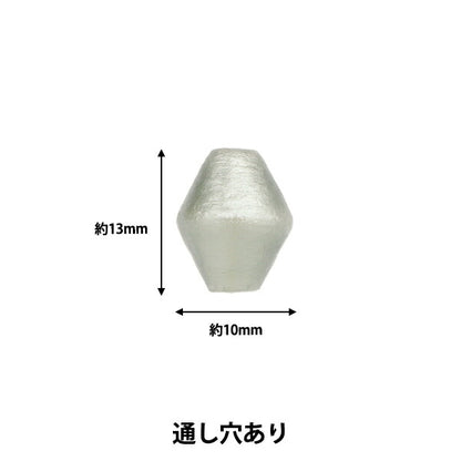 خرز "قطن لؤلؤي كوما رمادي حوالي 10 × 13 ملم 4 قطع"