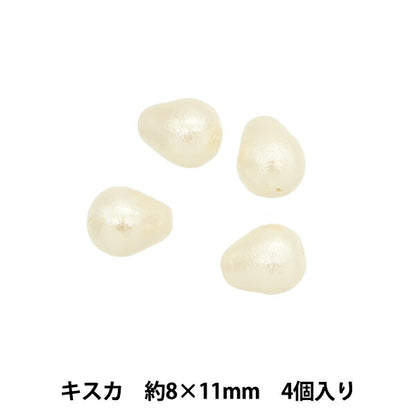 خرز "قطن لؤلؤي تسويو كيسوكا حوالي 8 × 11 ملم، 4 قطع"