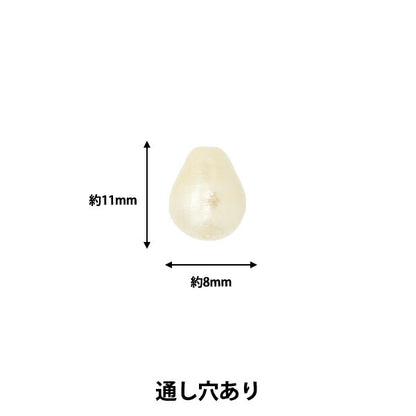 خرز "قطن لؤلؤي تسويو كيسوكا حوالي 8 × 11 ملم، 4 قطع"