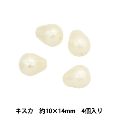 خرز "قطن لؤلؤي تسويو كيسوكا حوالي 10 × 14 ملم، 4 قطع"