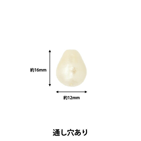 خرز "قطن لؤلؤي تسويو كيسوكا حوالي 12 × 16 ملم، 4 قطع"