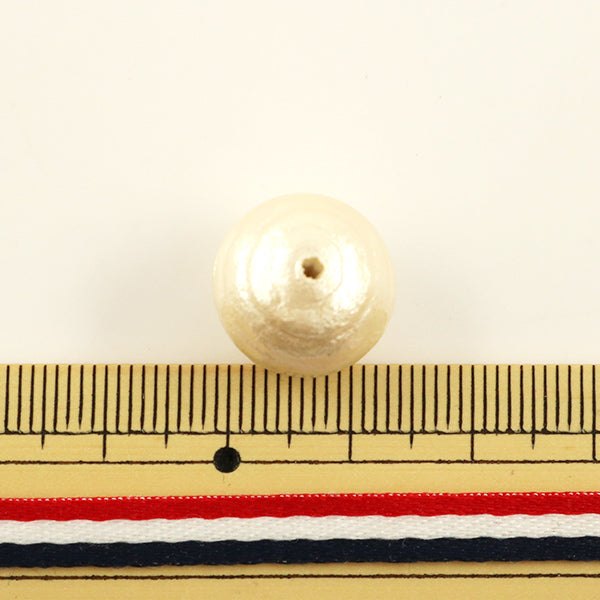 Бисер "Хлопковая жемчужная круглая мышечная целуя около 15 мм 2 штуки"