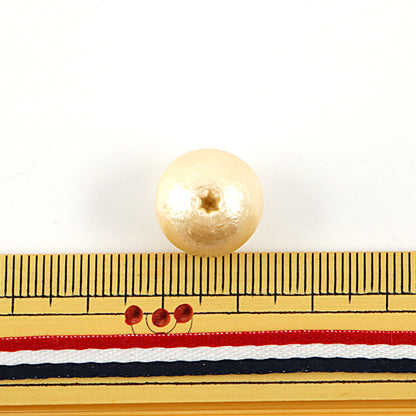 Бисер "Хлопковая жемчужная марутто Таэ Киска около 14 мм 2 штуки"