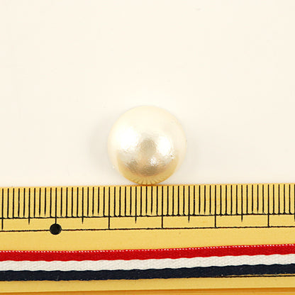 Бисер "Хлопковая жемчужная белая наполовину около 15 мм 2 штуки"