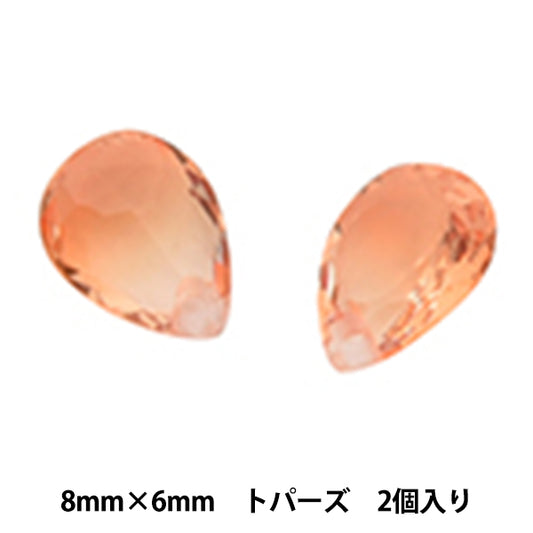 Cuentas "Multicolor Stone Drop #24 2 Topaz"