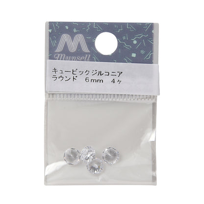 Materiale accessori "Zirconia cubica round 6mm"