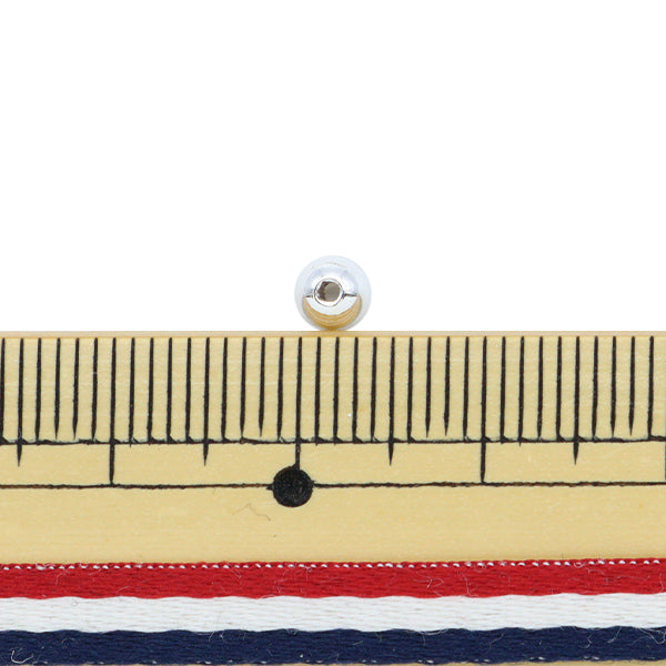 Бисер "ЖемчужинаБисер Серебряный 4 мм 90 штук]