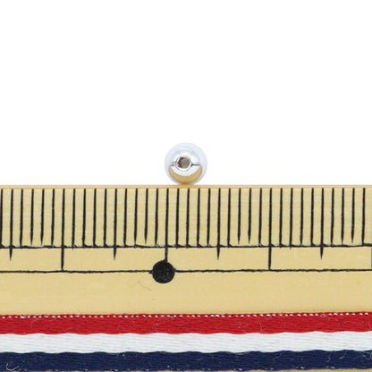 Бисер "ЖемчужинаБисер Серебряный 4 мм 90 штук]