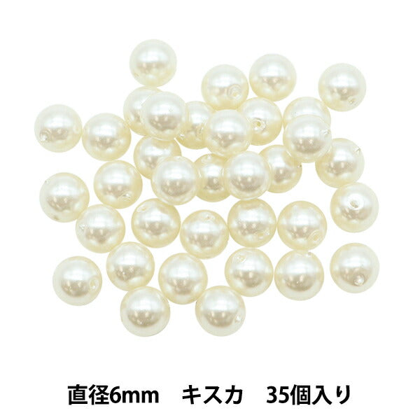 Perles "perle de perle kiska 6 mm 35 pièces"