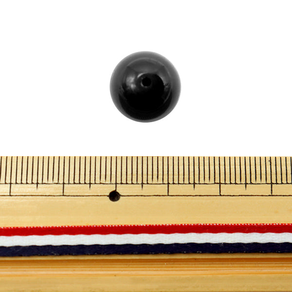 ビーズ 『アクリルスキ玉 14mm JET 4個』