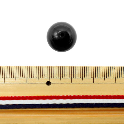 ビーズ 『アクリルスキ玉 14mm JET 4個』