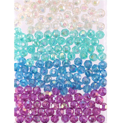 Perline "Taglio dxPerline M4 Sistema blu gradazione "