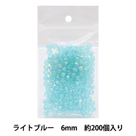Бисер "резатьБисер Ширина около 6 мм 6 -й цвет светло -голубой]