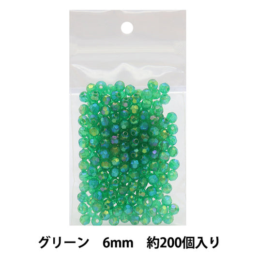 Бисер "резатьБисер Ширина около 6 мм 7 -й цвет зеленый]