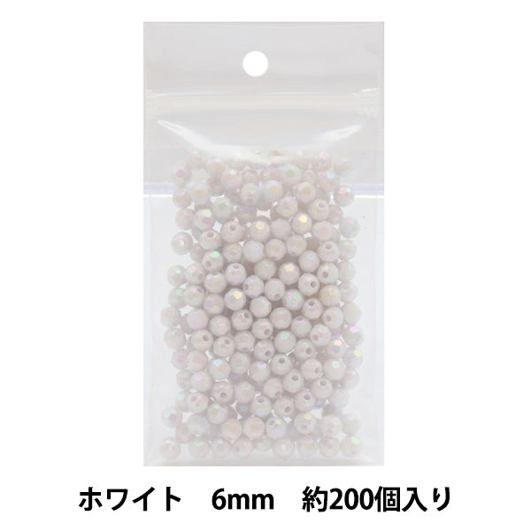 Бисер "резатьБисер Ширина около 6 мм 10 -й цвет белый]