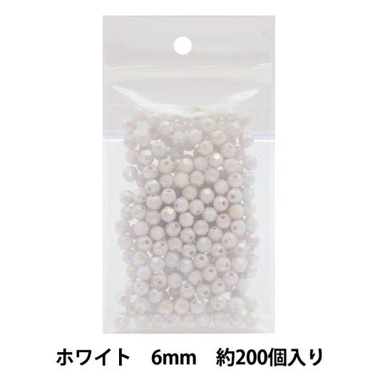 Бисер "резатьБисер Ширина около 6 мм 10 -й цвет белый]