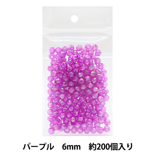 Бисер "резатьБисер Ширина около 6 мм 8 -й цвет фиолетовый]