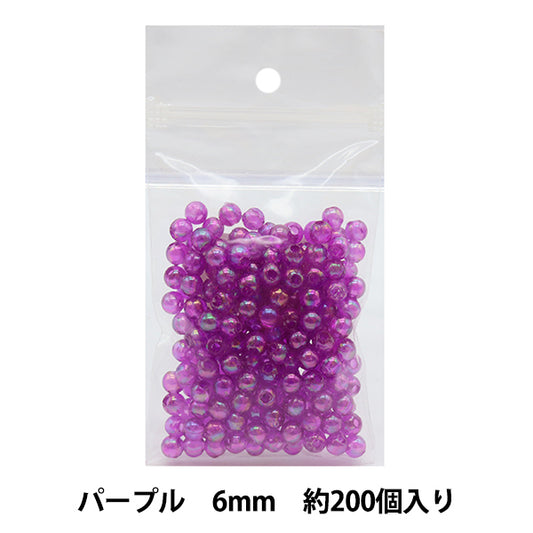 Perlen "Der KreisPerlen Breite etwa 6 mm 8. Farbe Lila]