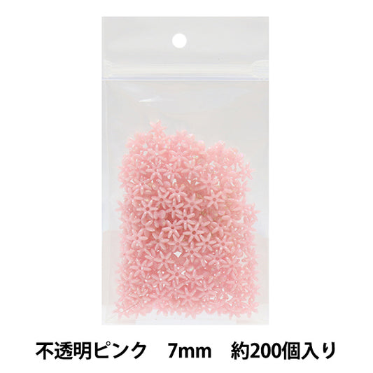 Бисер «Ширина цветочных бусин около 7 мм 14 -й цветовой непрозрачный розовый»