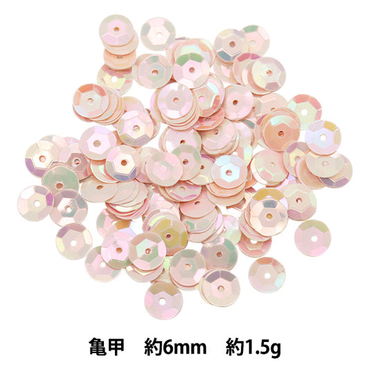 Sequin "Sequins, Tortoiseshell, Rainbow, Ivory, Approx. 6mm, H6017" MIYUKI