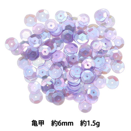 Sequin "Sequins, Tortoiseshell, Rainbow, Purple, Approx. 6mm, H6018" MIYUKI