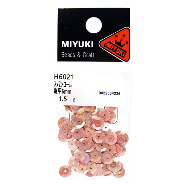 Sequin "Sequins, Tortoiseshell, Rainbow, Terracotta, Approx. 6mm, H6021" MIYUKI