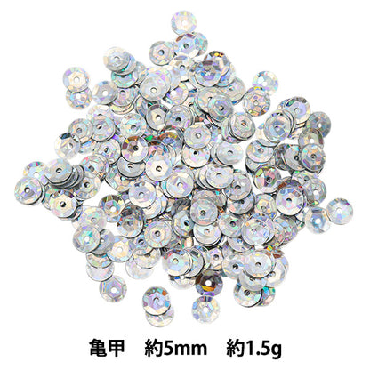 Sequin "Sequins, Tortoiseshell, Prism, Silver, Approx. 5mm, H6026" MIYUKI