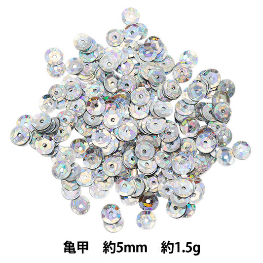 Sequin "Sequins, Tortoiseshell, Prism, Silver, Approx. 5mm, H6026" MIYUKI