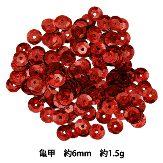 Sequin "Sequins Tortoiseshell Prism Red Approx. 6mm H6029" MIYUKI