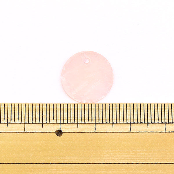 アクセサリー素材 『シェルパーツ 1.5cm ピンク 2枚入り 271/0264』