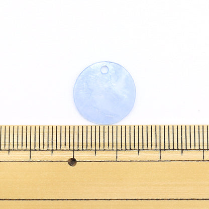 액세서리 소재 "쉘 부품 1.5cm 연한 파란색 2 조각 271/0264"