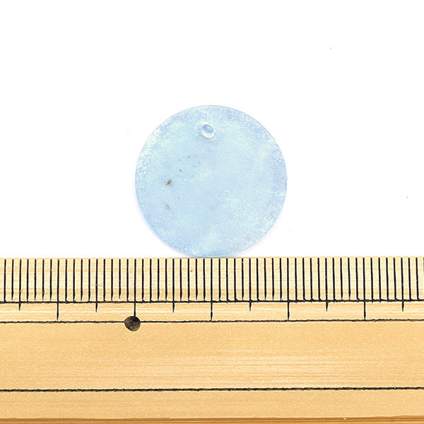 Accessory material "Shell parts 2cm light blue 2 pieces 271/0265"