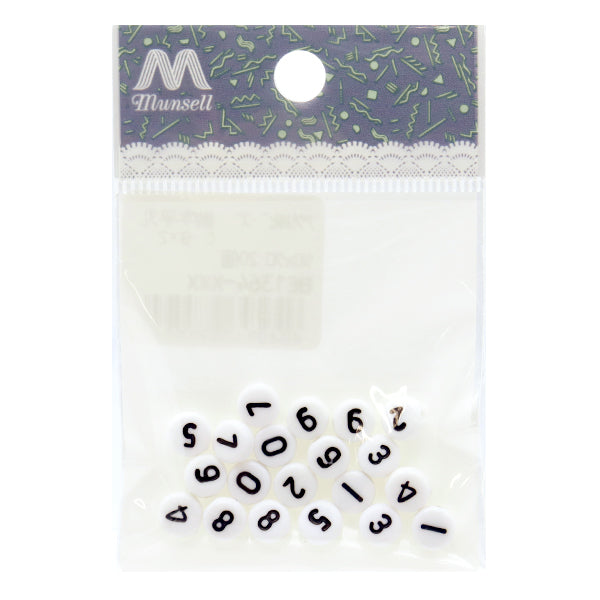 구슬 "아크릴구슬 숫자 hiramaru monochrome 20 조각 be1364-xxx "