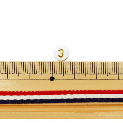 Cuentas "acrílicoCuentas Números Hiramaru Gold 20 piezas BE1368-XXX"