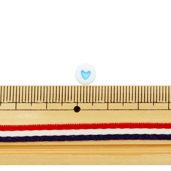 Perles "acryliquePerles Coeur Hiramaru Color 30 pièces BE1365-XXX"