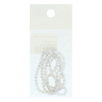 구슬 "버튼 컷구슬 Bicolor 4mm 밀키 흰색 Be1487-xxx]