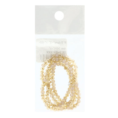 Perles "Coupe de boutonPerles Bicolor 4 mm léger beige be1489-xxx"